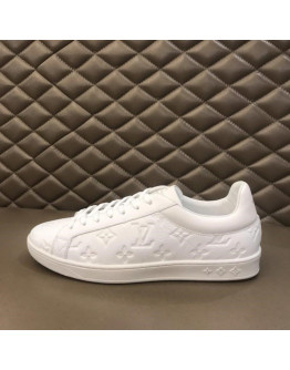 Athletic Shoes Color White Genuine Leather Men