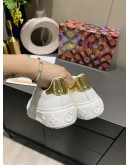 Louis Vuitton Sports Sneakers With Gold Details For Women