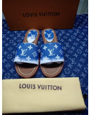 Louis Vuitton Real Leather Flip Flops for Women