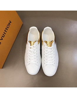 Louis Vuitton Athletic Shoes Color White With Gold Men