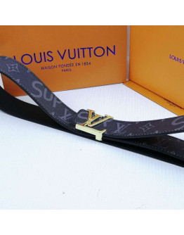 Louis Vuitton Monogram Belt Black Unisex (Fast shipping to Spain or Portugal)