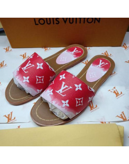 Louis Vuitton sandals Leather Pink Real Women