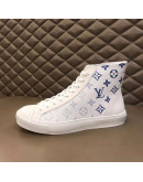 Louis Vuitton Blue Monogram Ankle Boots For Men