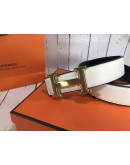 Hermes Belt White Men