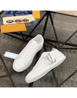 Lv Silver Sports Sneakers