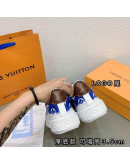 Louis Vuitton Sneakers shoes Blue Color Genuine Leather Women