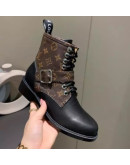 Louis Vuitton Monogram Boots With Straps For Women