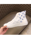 Louis Vuitton Blue Monogram Ankle Boots For Men