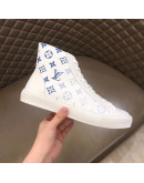 Louis Vuitton Blue Monogram Ankle Boots For Men