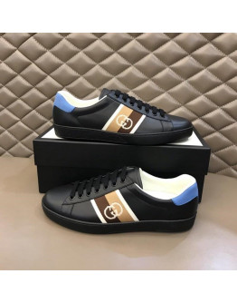 Sports shoes Gucci Black Ace Color Marron Men