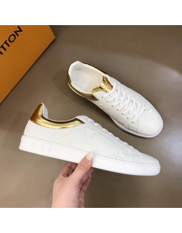 Louis Vuitton Athletic Shoes Color White With Gold Men