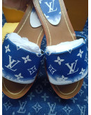 Louis Vuitton Real Leather Flip Flops for Women