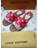 Louis Vuitton sandals Leather Pink Real Women