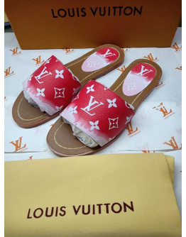 Louis Vuitton sandals Leather Pink Real Women