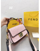 Shoulder bag with colorful fendi letters