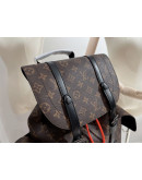 Large capacity synthetic leather backpack with flower print Louis Vuitton