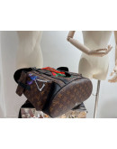 Large capacity synthetic leather backpack with flower print Louis Vuitton