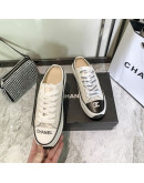 Casual luxury shoes with flat laces Chanel