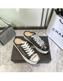 Casual luxury shoes with flat laces Chanel