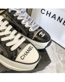 Casual luxury shoes with flat laces Chanel