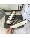 Casual luxury shoes with flat laces Chanel