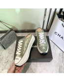 Casual luxury shoes with flat laces Chanel