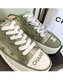 Casual luxury shoes with flat laces Chanel