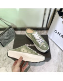 Casual luxury shoes with flat laces Chanel