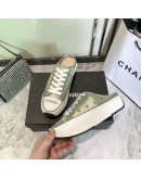 Casual luxury shoes with flat laces Chanel