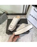 Casual luxury shoes with flat laces Chanel