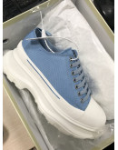 Alexander McQueen thick sole canvas shoes