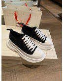 Alexander McQueen thick sole canvas shoes