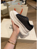 Alexander McQueen thick sole canvas shoes