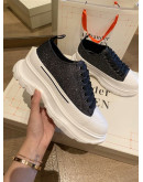 Alexander McQueen thick sole canvas shoes