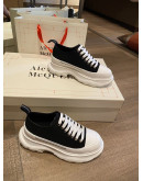 Alexander McQueen thick sole canvas shoes