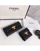 Monedero Acolchado cuero sintetico Chanel