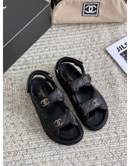 Casual synthetic leather sandals Chanel