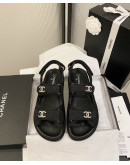 Casual synthetic leather sandals Chanel