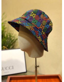 Colorful baseball cap with Gucci air inlet