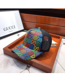 Colorful baseball cap with Gucci air inlet