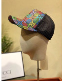 Colorful baseball cap with Gucci air inlet