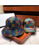 Colorful baseball cap with Gucci air inlet