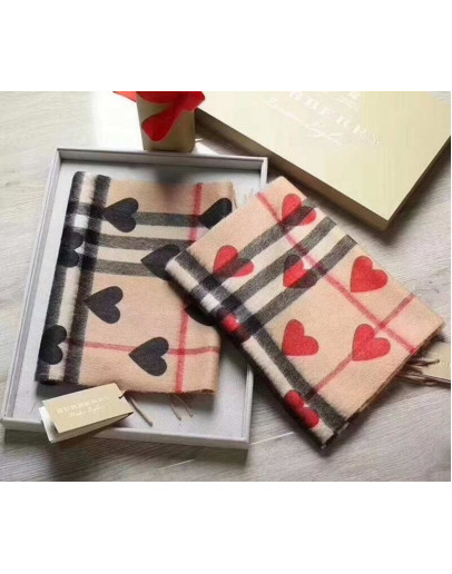 Burberry heart print scarf