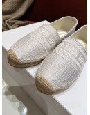 Cotton shoes with dior embroidery