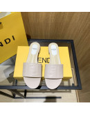 Synthetic leather sandals with Fendi reason