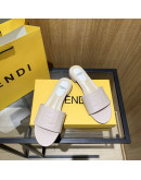 Synthetic leather sandals with Fendi reason