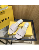 Synthetic leather sandals with Fendi reason