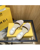 Synthetic leather sandals with Fendi reason