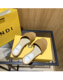 Synthetic leather sandals with Fendi reason