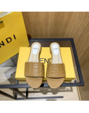 Synthetic leather sandals with Fendi reason